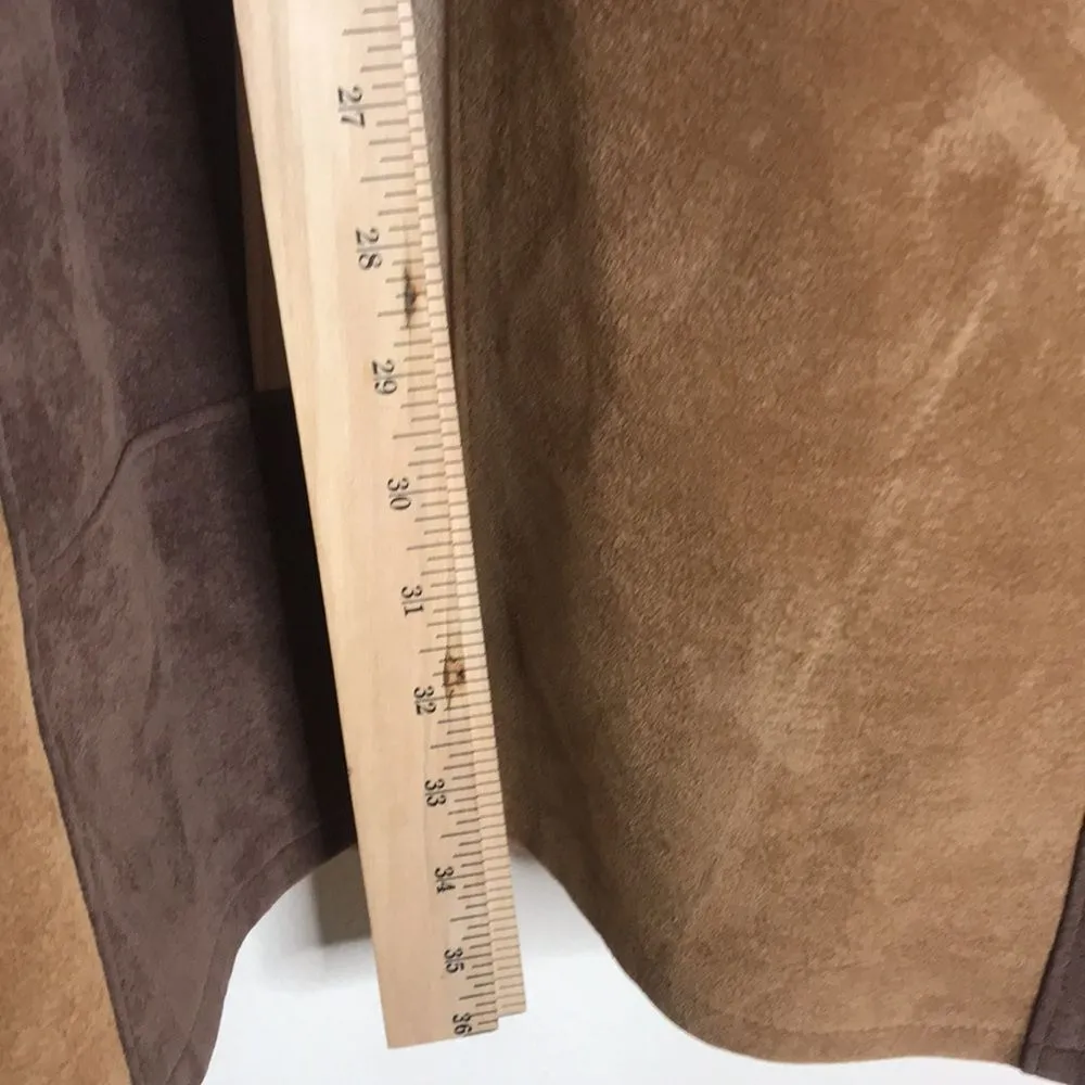 Vtg koman sport outerwear corduroy faux suede oversized sweater dress ladies Size XXL - Image 8