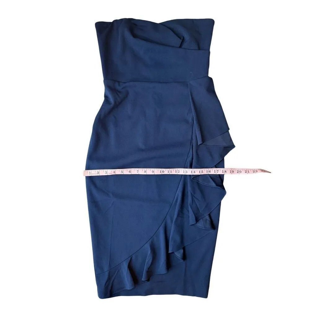 Dress The Population Liv Dress In Navy Blue Size M - Image 9