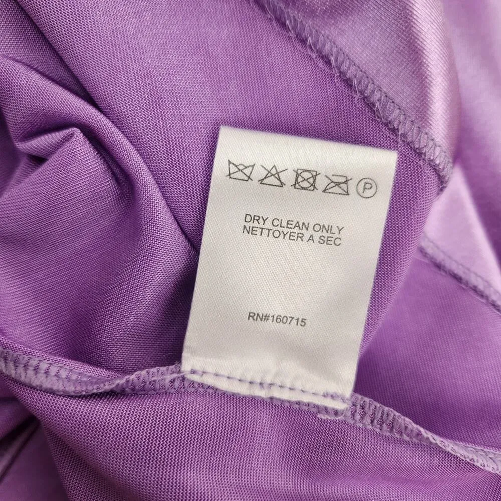 Retrofete Dehl Mini Skirt in Lilac Purple Size XL NWT Satin Fabric - Image 11