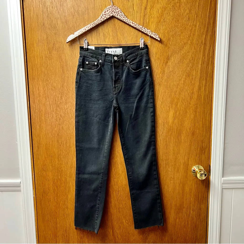 Frank & Eileen Cork Everyday Denim Straight Leg Jeans Washed Black 24 - Image 15