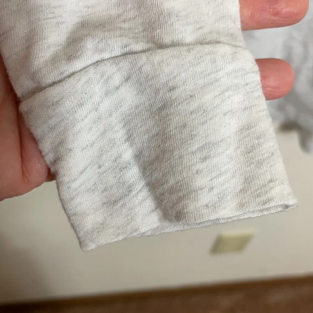 Pink Victoria Secret Oversized Long Sleeve Top Heathered Gray White Size XS - Image 8