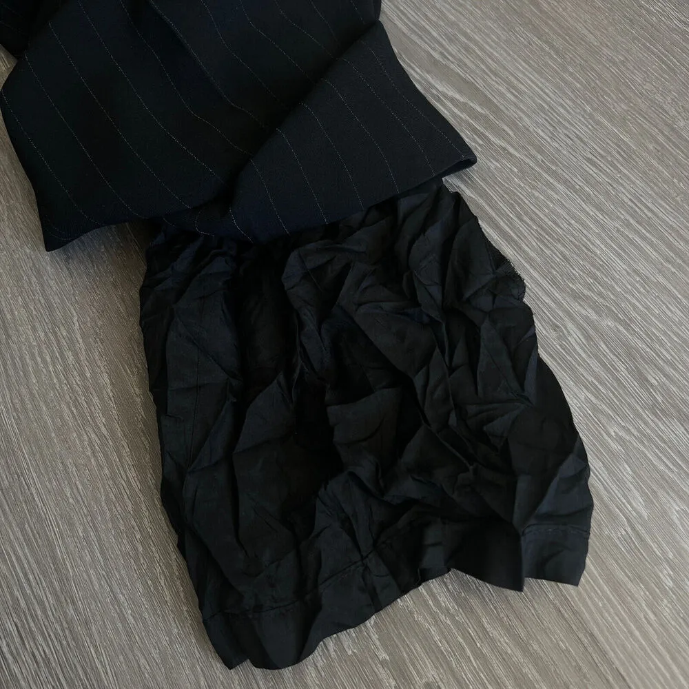 Ann Taylor Factory Pants Size 2 Black Pinstripe Lined - Image 8