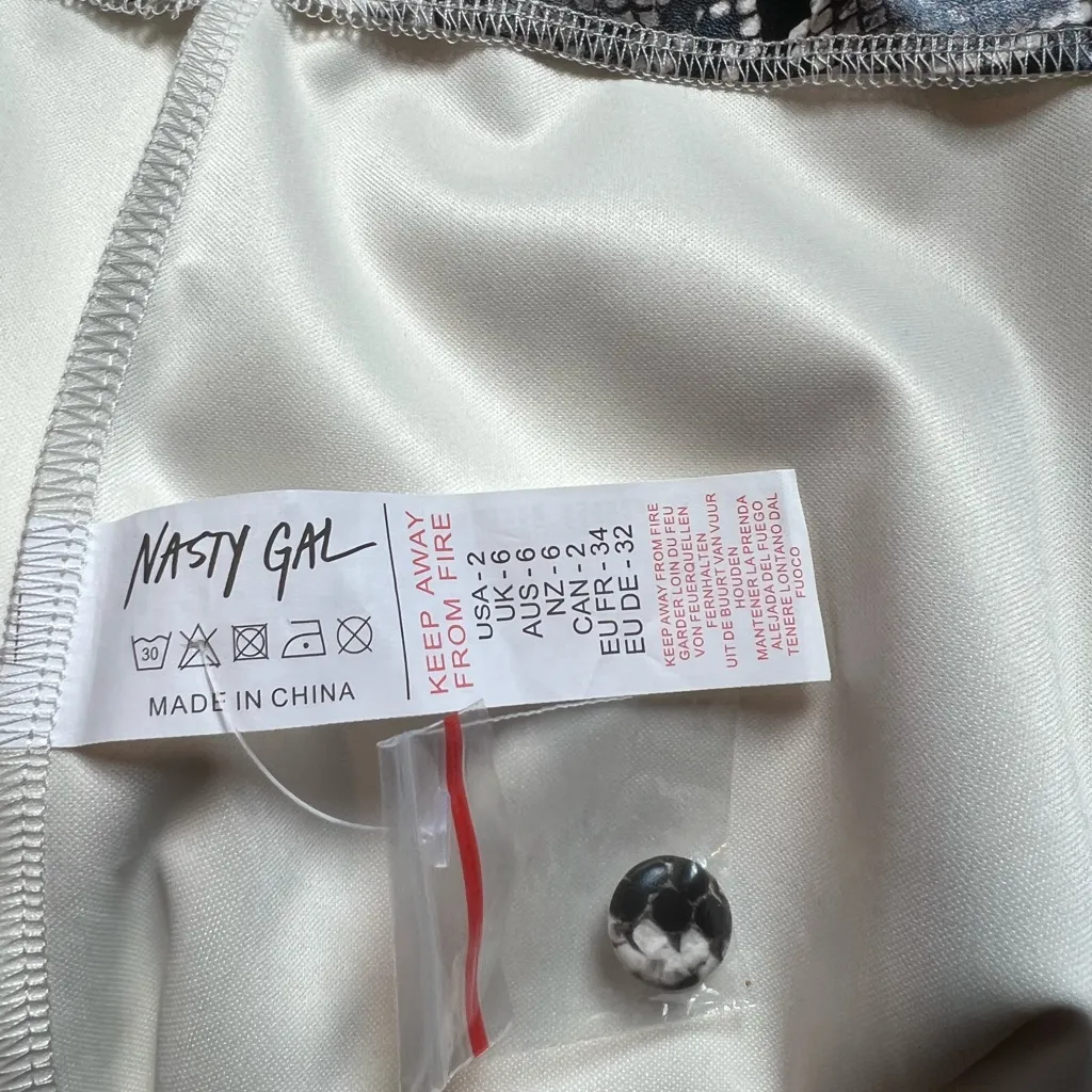 Nasty Gal Snake Print Trousers, US Size 2 NWT - Image 6