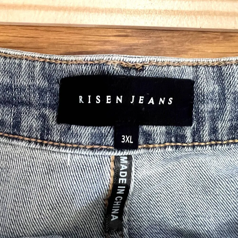 NWT Risen High Rise‎ Distressed Long Shorts 3XL Size undefined - Image 2