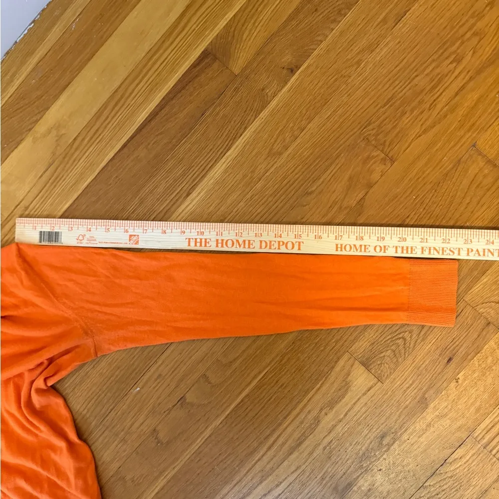 Gap Cardigan Cotton Nylon Silk Blend Orange XS - Image 7