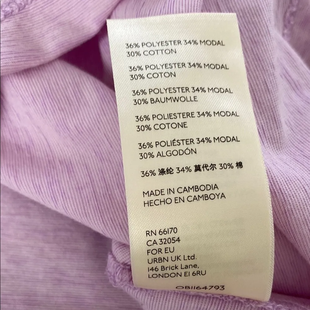 We The Free Free People Float On Flutter Sleeve T-shirt Lavender Size S - Image 7