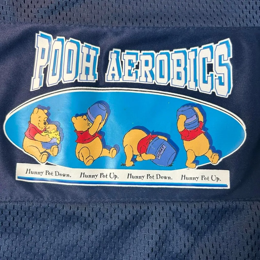 Rare + super fun vintage Disney Winnie the Pooh “Pooh Aerobics”Jersey 🐻🍯(unisex) - Image 2