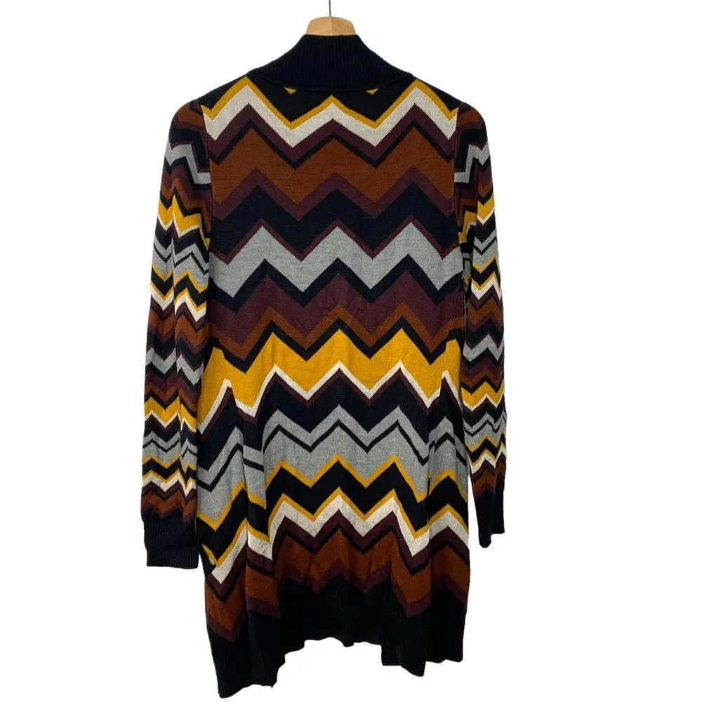 Missoni For Target Chevron Zig Zag Knit Cardigan XS Brown - Image 5