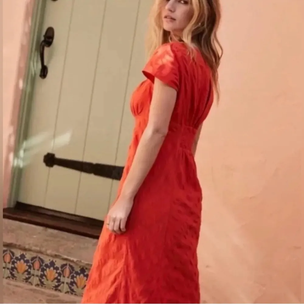 NEW Free People Natalya Milkmaid Dress XL Warm Up Red Boho Cottagecore NWT - Image 10