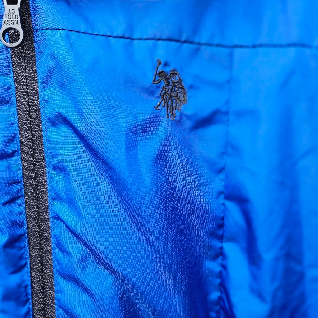 U.S.POLO ASSN Blue Hooded Jacket XL - Image 2