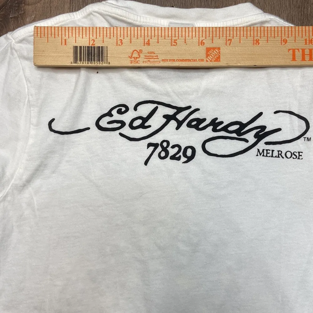 Ed Hardy by Christian Audigier Dog Graphic Print Tee T-Shirt Size Medium NWT - Image 10