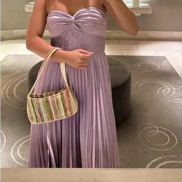 Amur Stef‎ pleated gown 6 Purple - Image 4