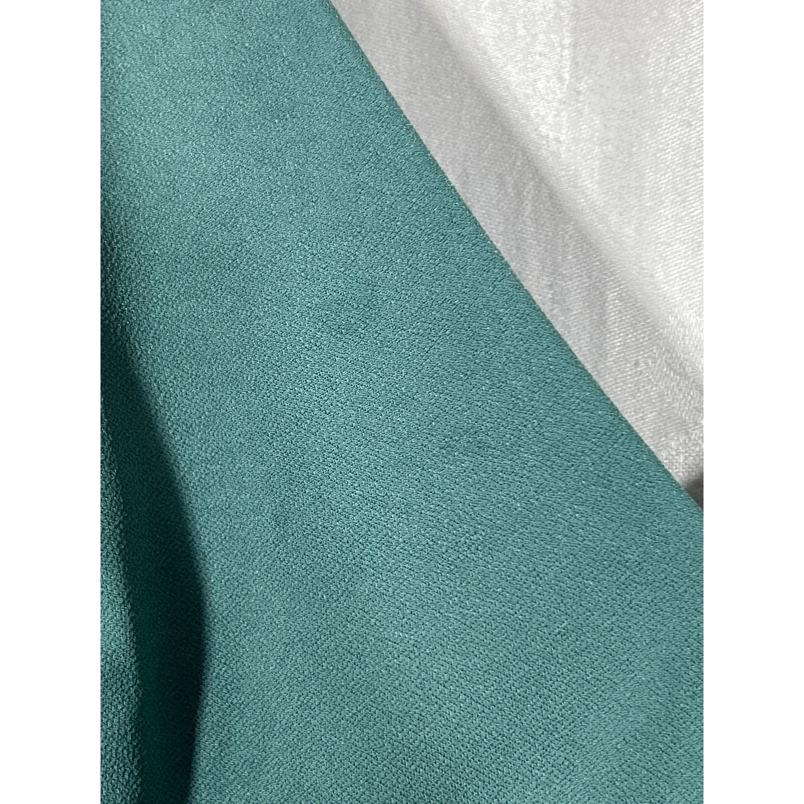 Birdy Grey Dress 1X Curve Hannah Empire V Neck Flutter Sleeve Green Crepe - Image 3