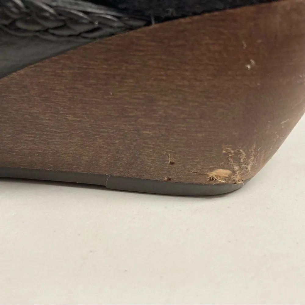 BARE TRAPS, Mary Jane shoes, Sz 6M. Ginger Style, Black, Leather Upper, wedge heel - Image 7