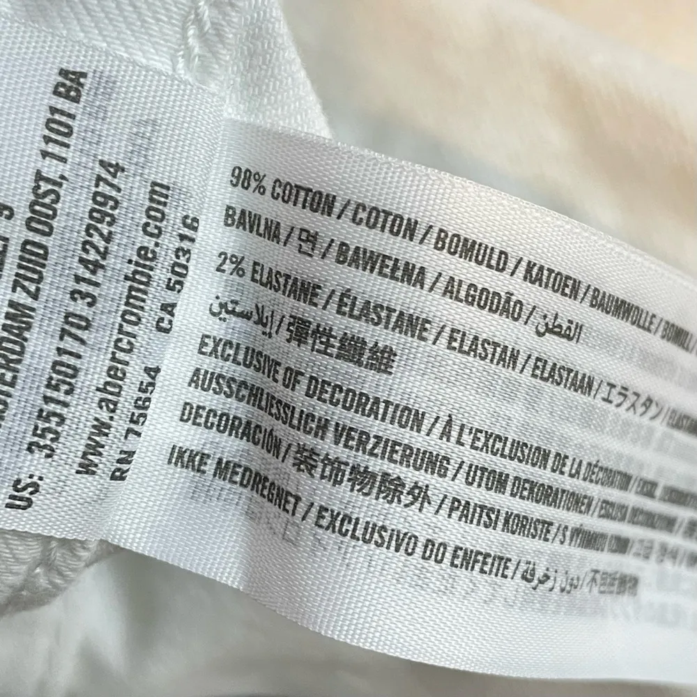 Hollister White High Rise Super Skinny Ripped Distressed Jeggings Jeans 27 5 new - Image 11