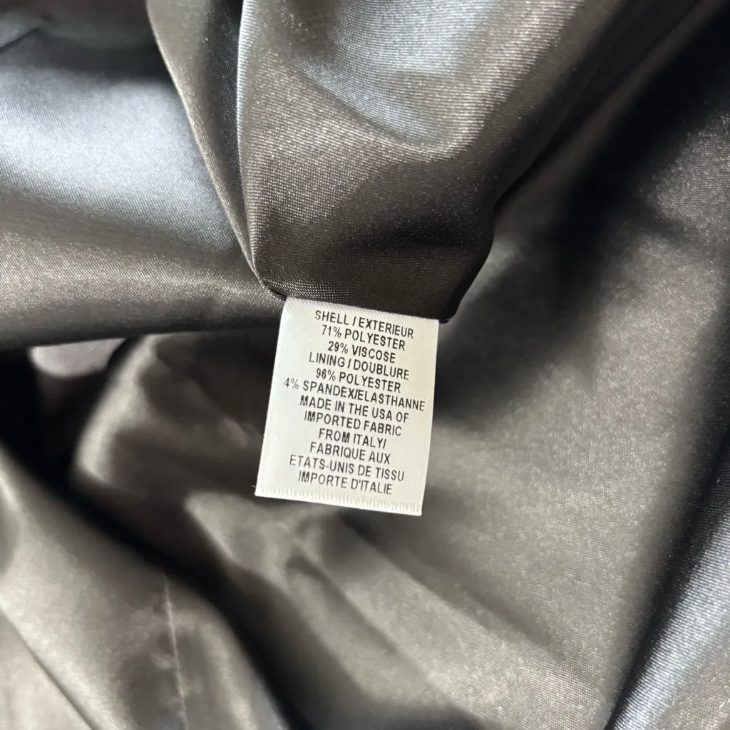 Milly New York Black And Metallic Gold Glitter Swirl Flare Skirt Size 12‎ - Image 9