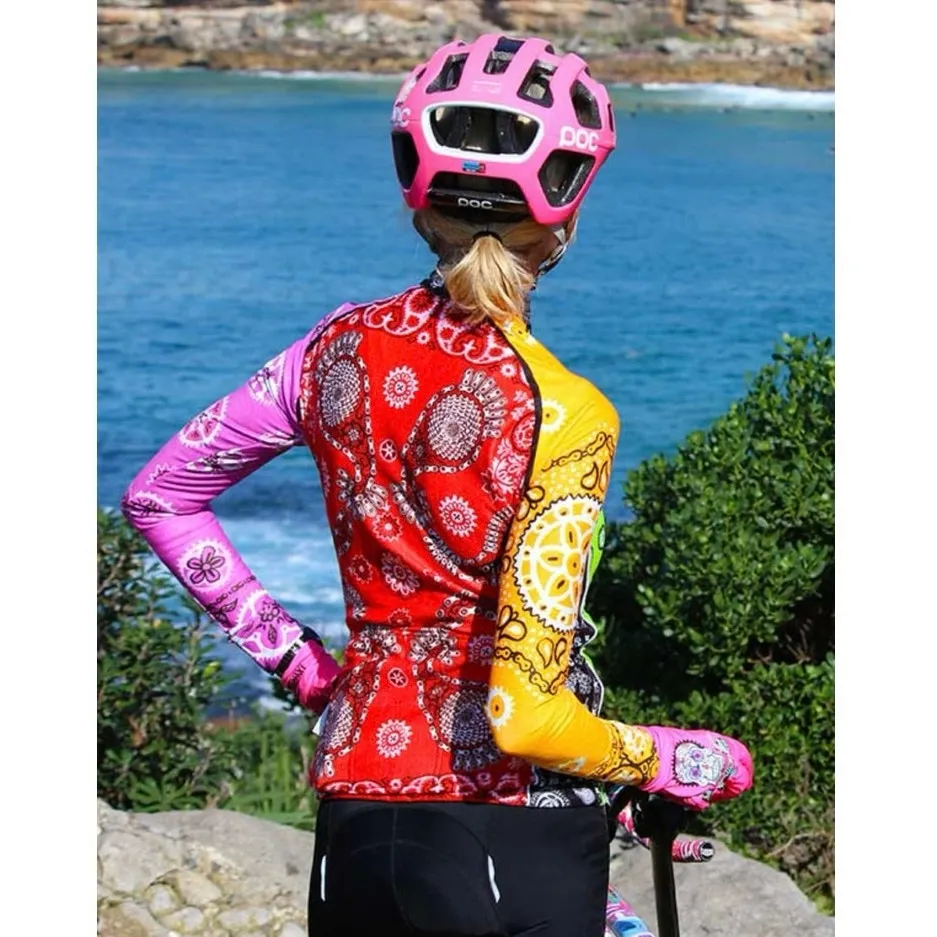 Cyclology Bandana Women's Long Sleeve winter Cycling Base Layer size XL Black - Image 4