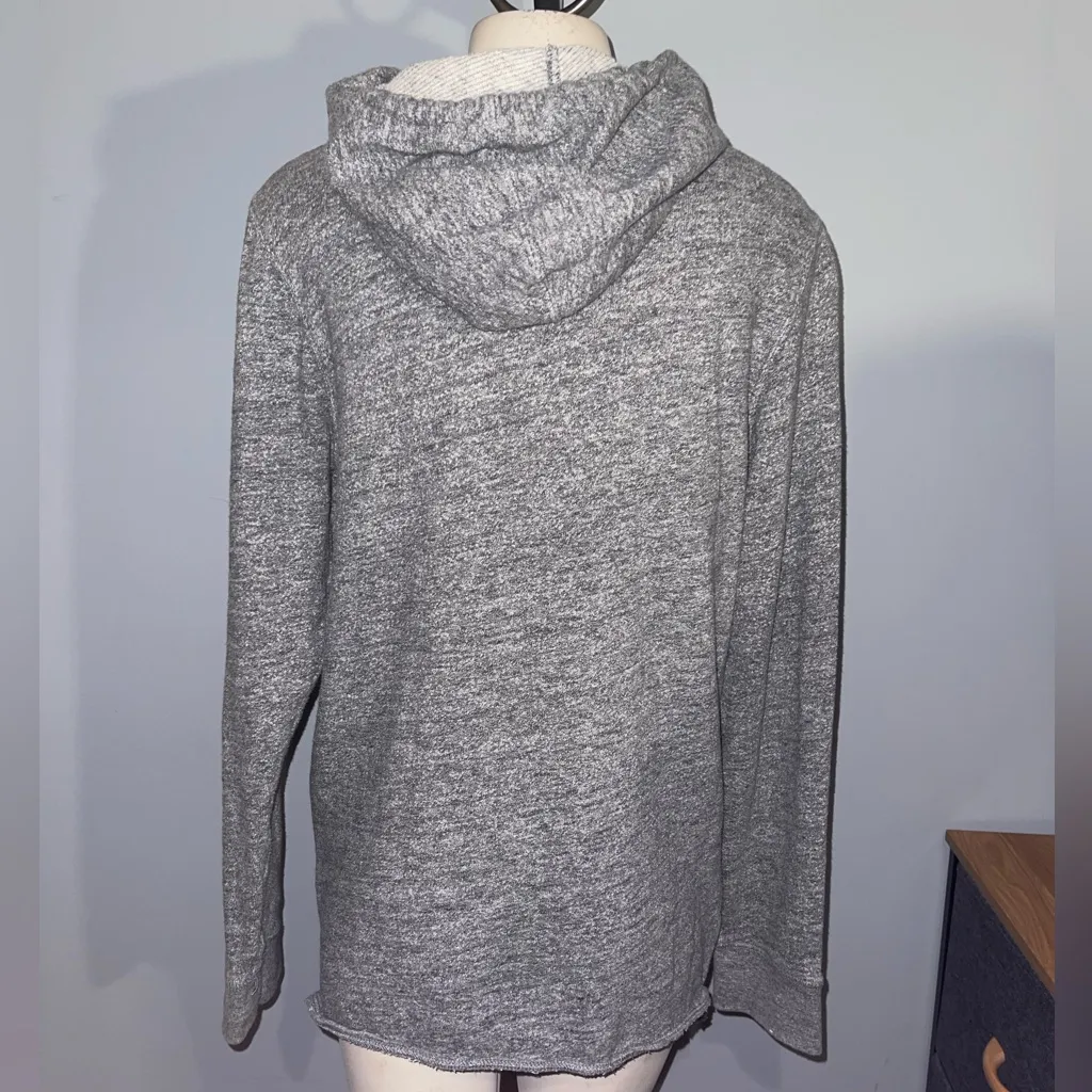 PacSun Gray Hoodie Sweatshirt top with size zippers woman’s small - Image 4