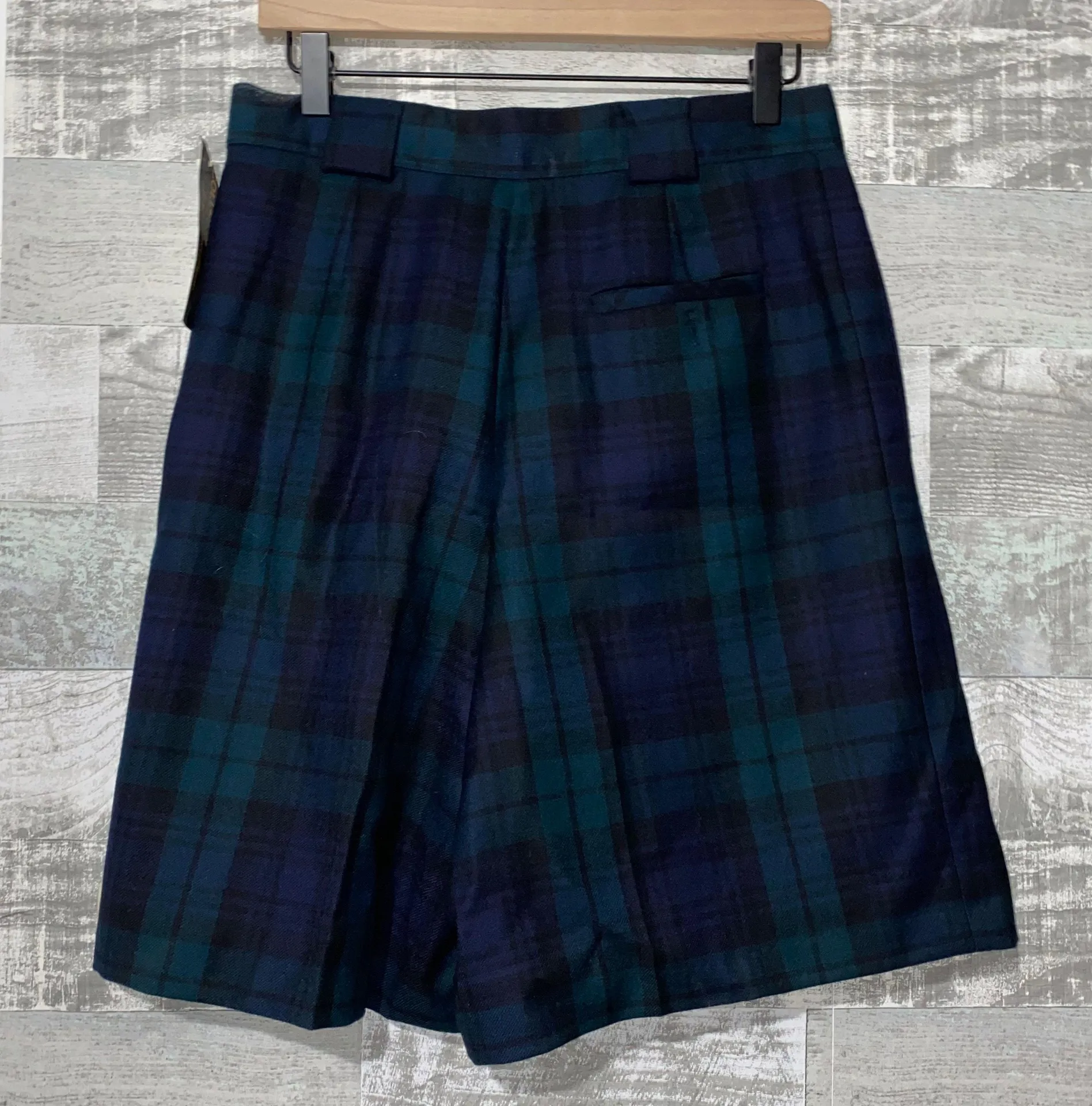 Vintage Pleated Plaid Golf Shorts Ladies 12 Multiple - Image 2