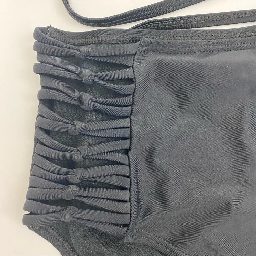 Island Soul Tropical Palm Leaf High Waisted Bikini - Image 6