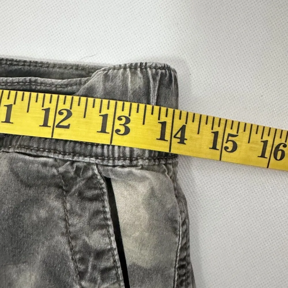 American Eagle Pants Womens 4 Long Cargo Green Gray Tie Dye Camo Print Joggers - Image 8