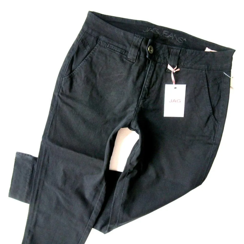 NWT JAG Creston Ankle Crop in Black Stretch Divine Twill Pants 0 - Image 2
