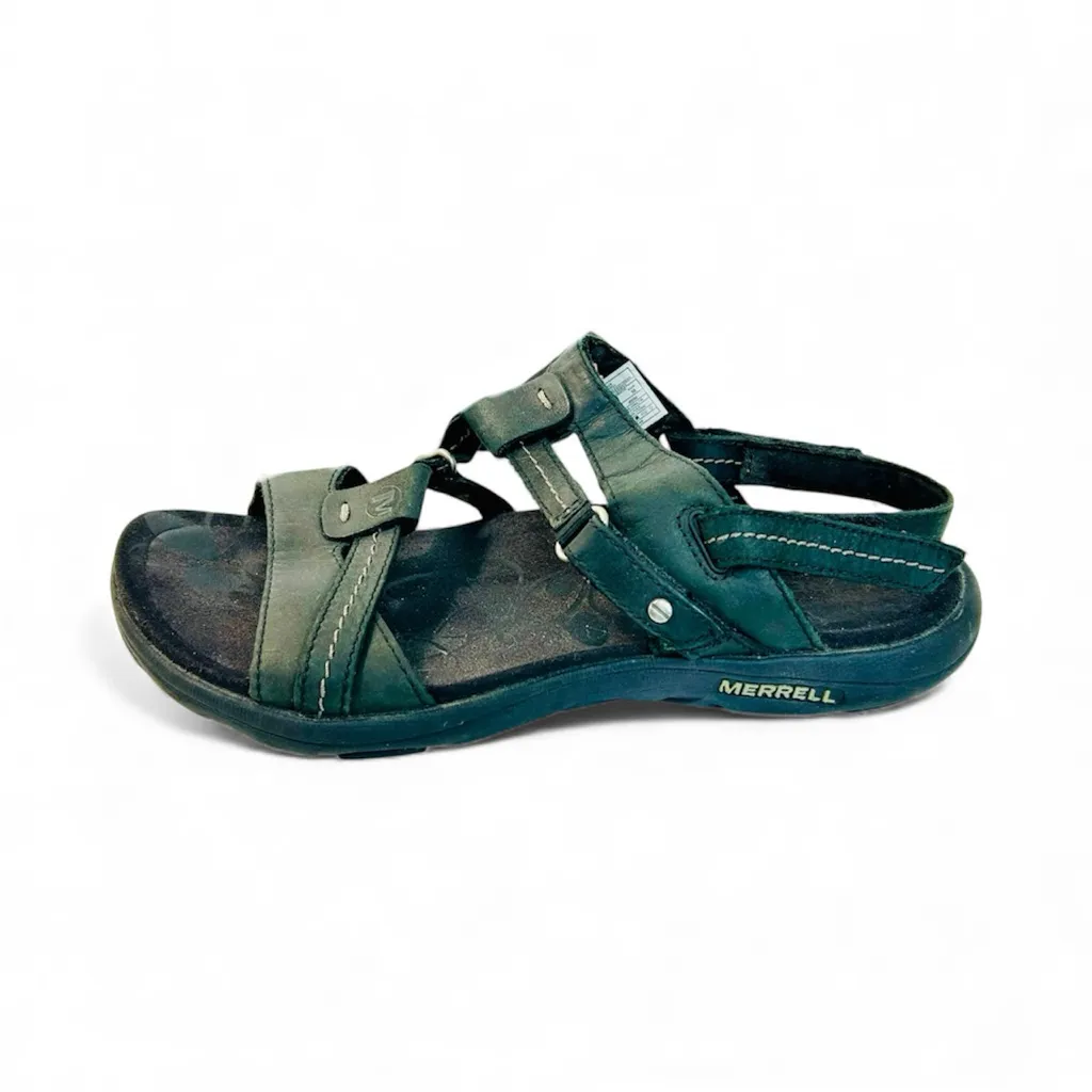Merrell “Swivel” Black Leather Strappy Hiking Sandals size 7 - Image 3
