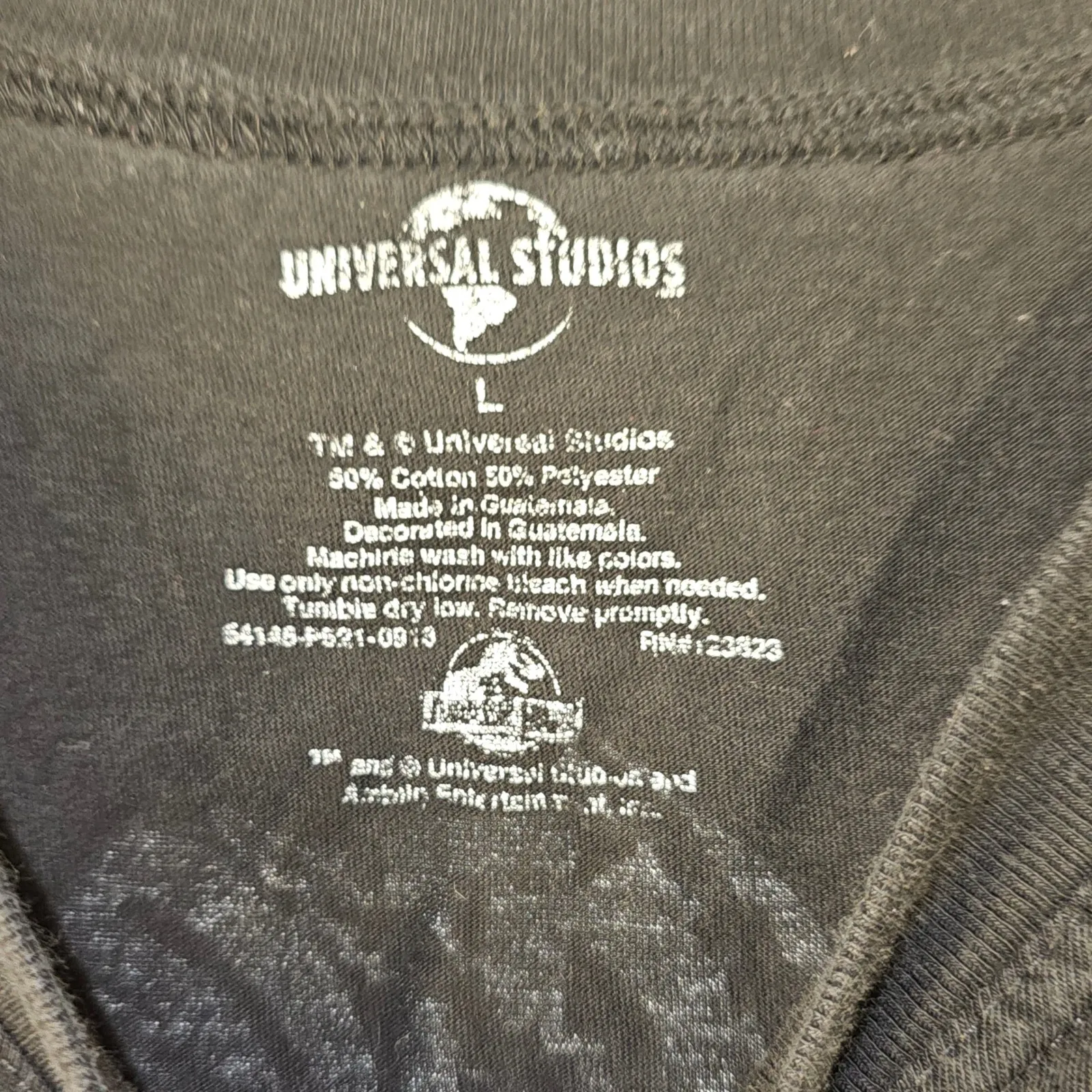 Universal‎ Studios Womens Jurassic Park Spirit Jersey Large Black - Image 3
