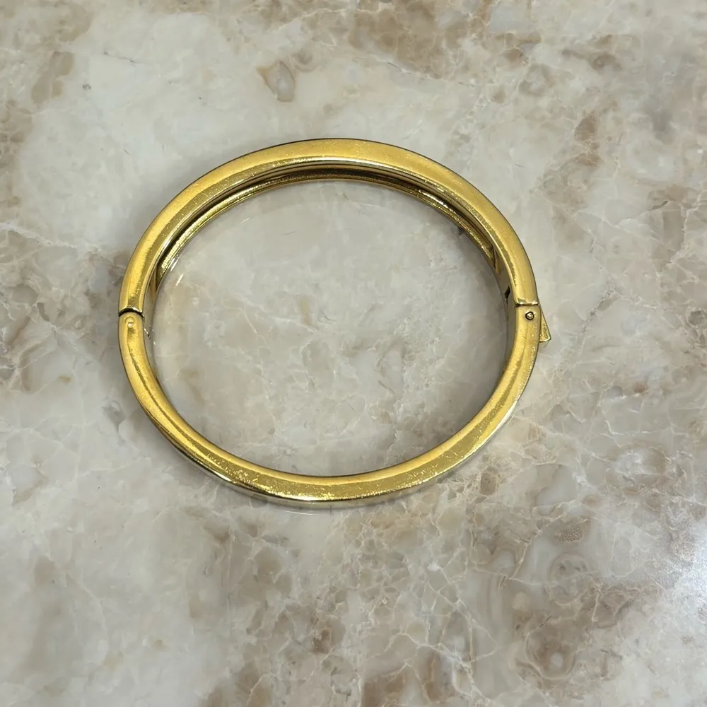 J.Crew  Hinged Gold Tone Bracelet - Image 4