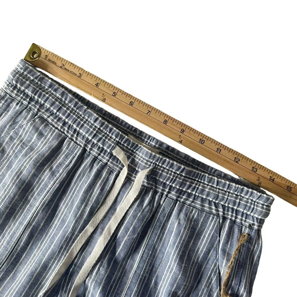 Land N Sea Womens Crop Pants Size S Blue Coastal Minimalist Resort Wear Nautical - Image 9