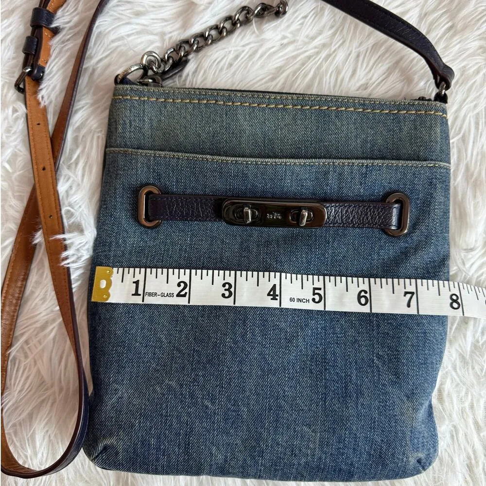 Coach Denim Swagger Swingpack Crossbody - Image 10