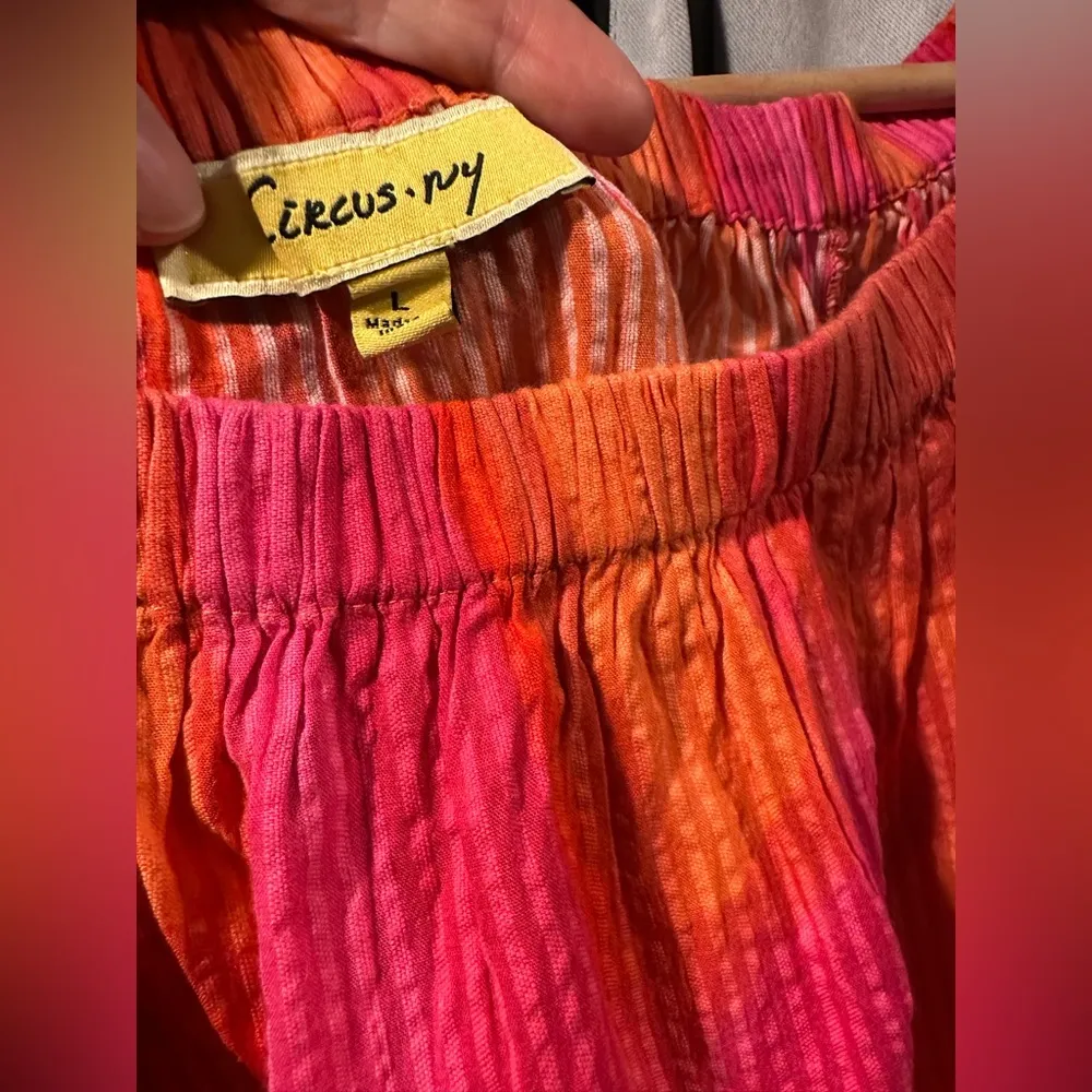 Circus NY by Sam Edelman Off  Shoulder Crop Top~Large~Pink/Orange NWOT - Image 3