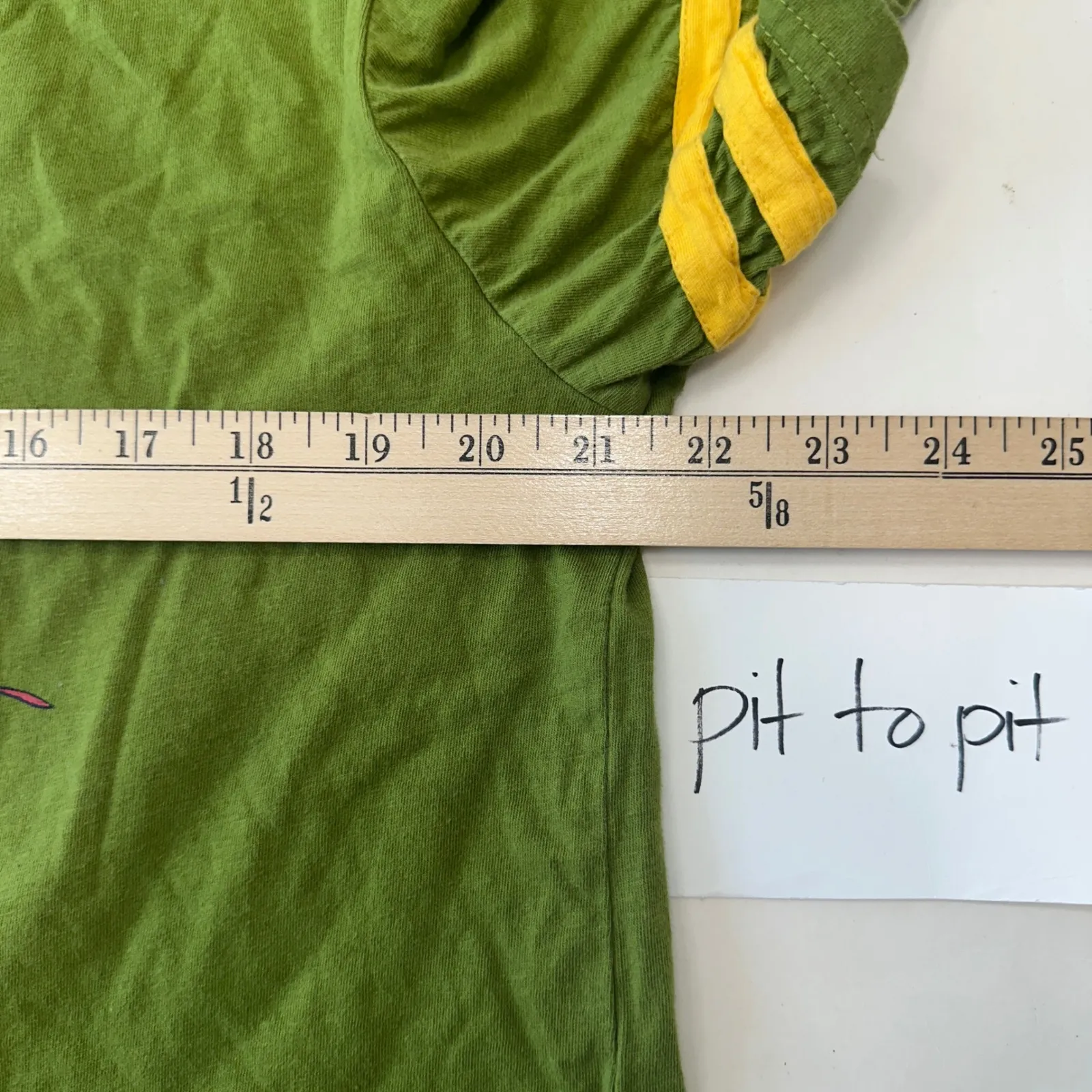 Marvel Captain Graphic T-Shirt Loot Wear Short Sleeve Green Yellow‎ Women Large - Image 6