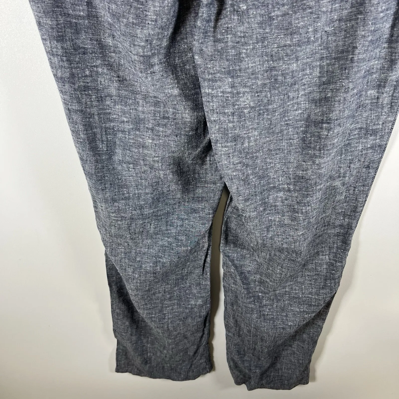 Duluth Trading Women Hemp Organic Cotton Pants Size 14 Blue Pull On Drawstring - Image 7