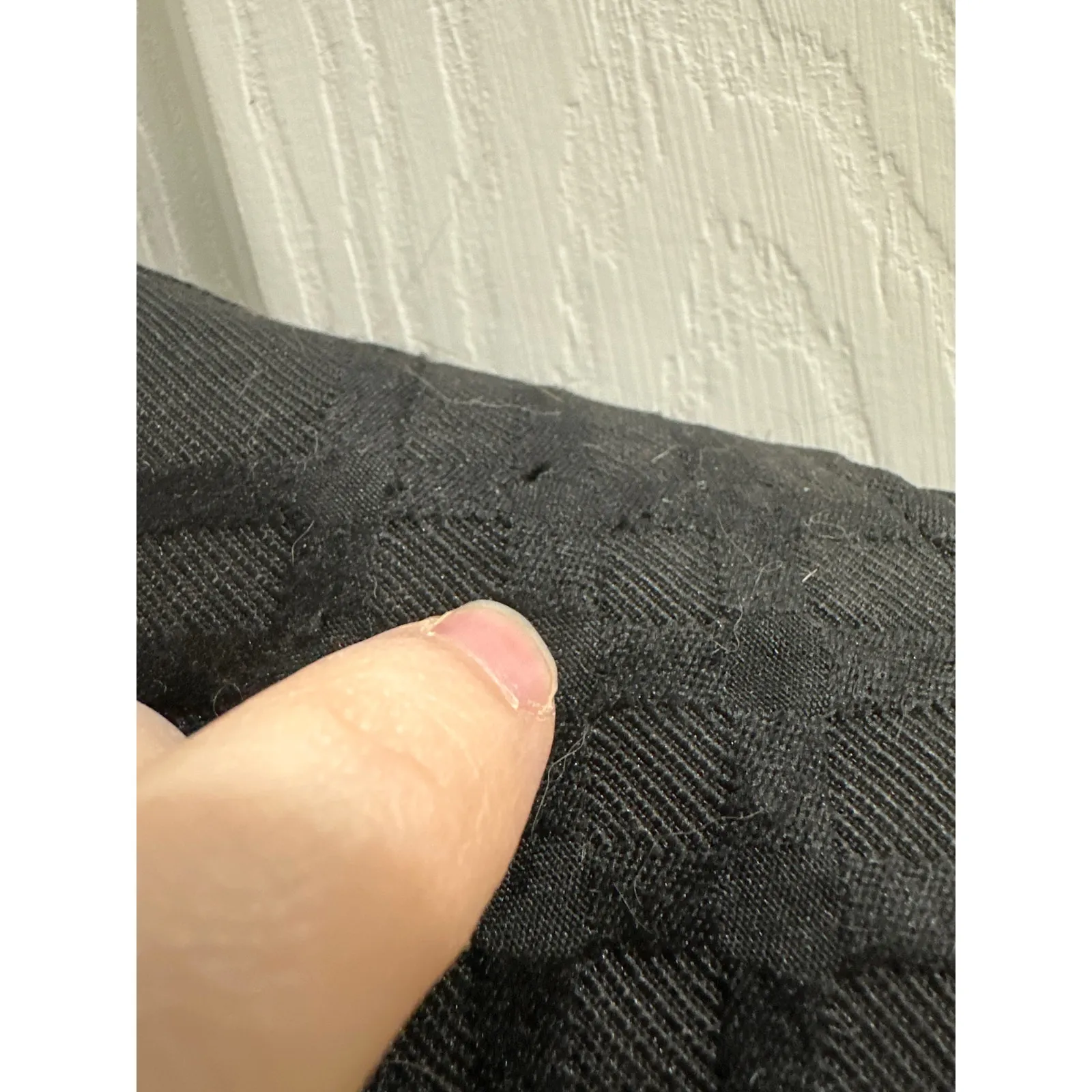 Cynthia Rowley Black Jacquard Diagonal Check Blazer Suit Jacket Wide Collar S - Image 3