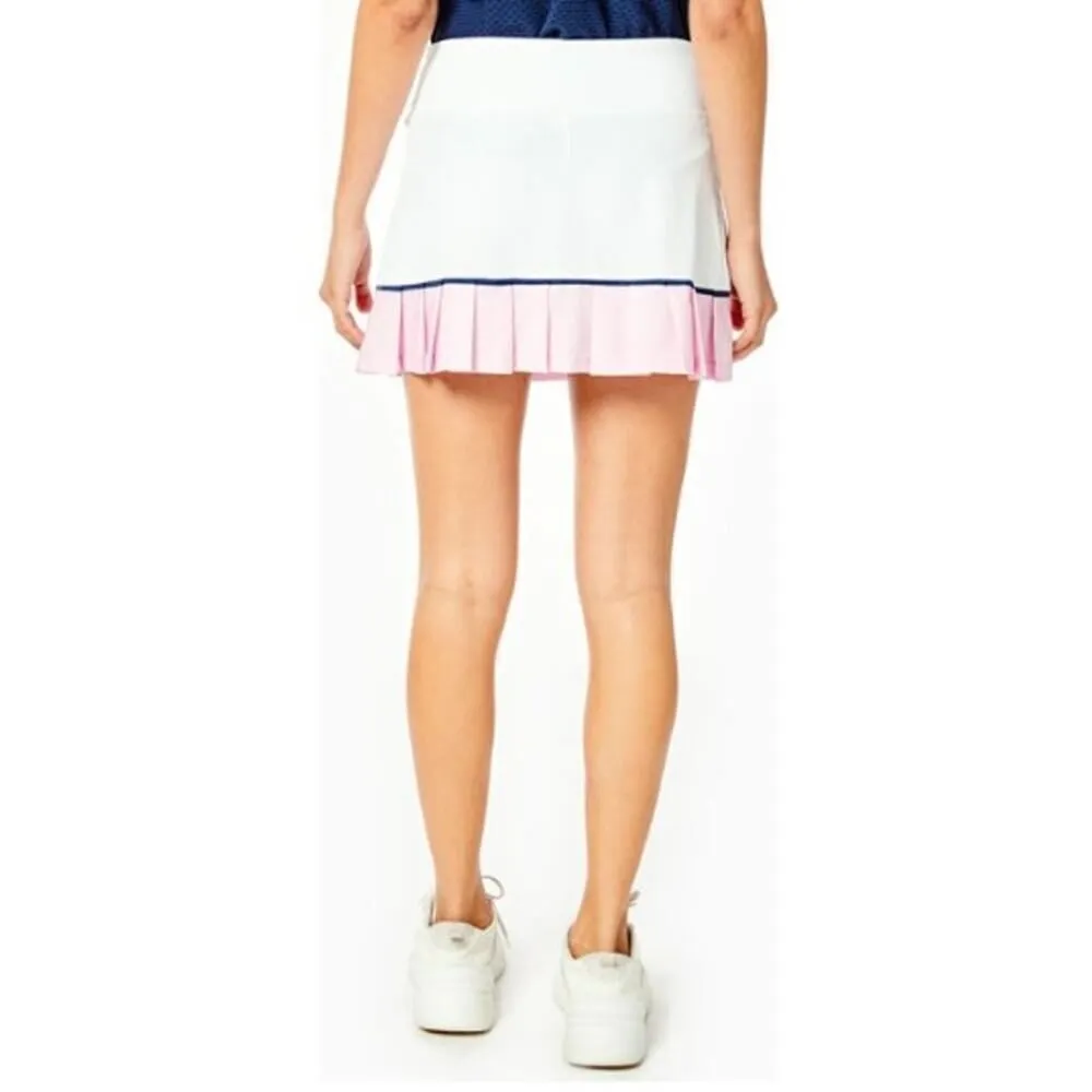 NWT Tuckernuck X Addison Bay Court Skort in White/Navy/Gamepoint Pink Sz. XL - Image 2