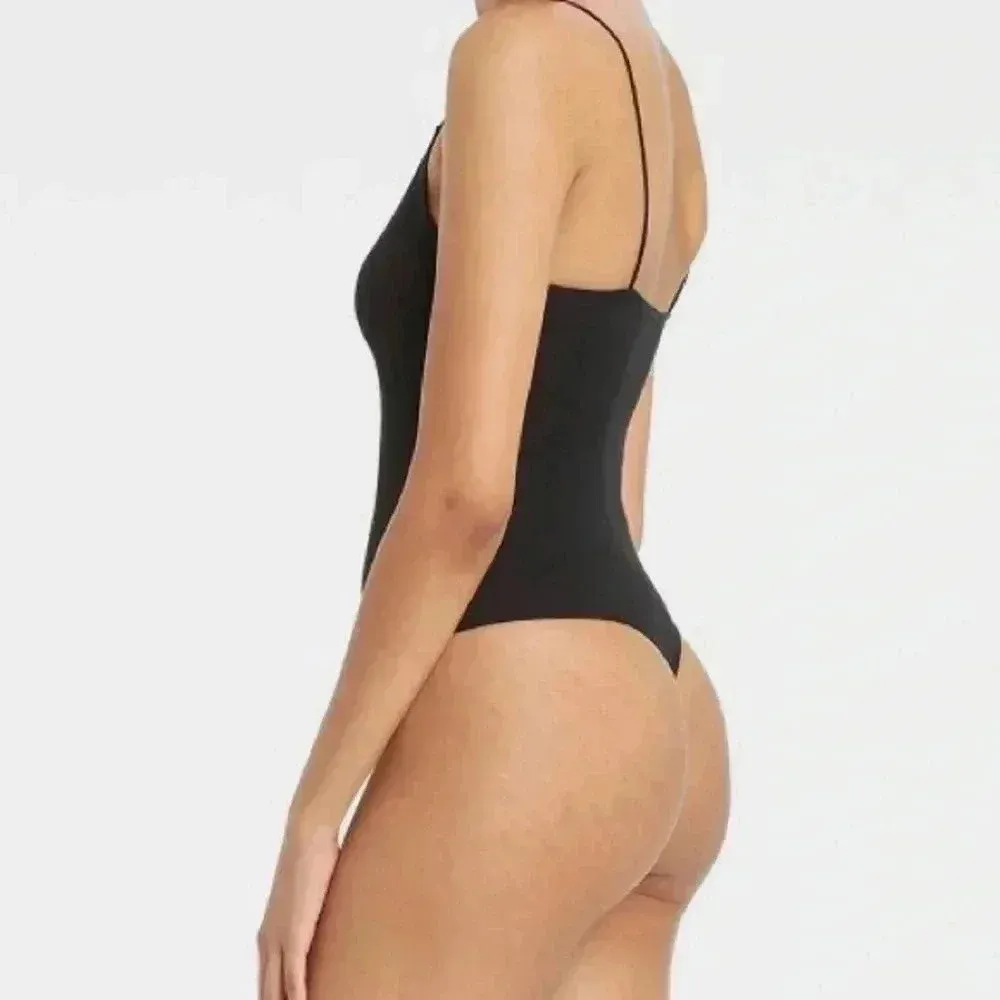 🆕 Colsie Velvet/Ribbed Body Suit 🆕 Black - Image 2