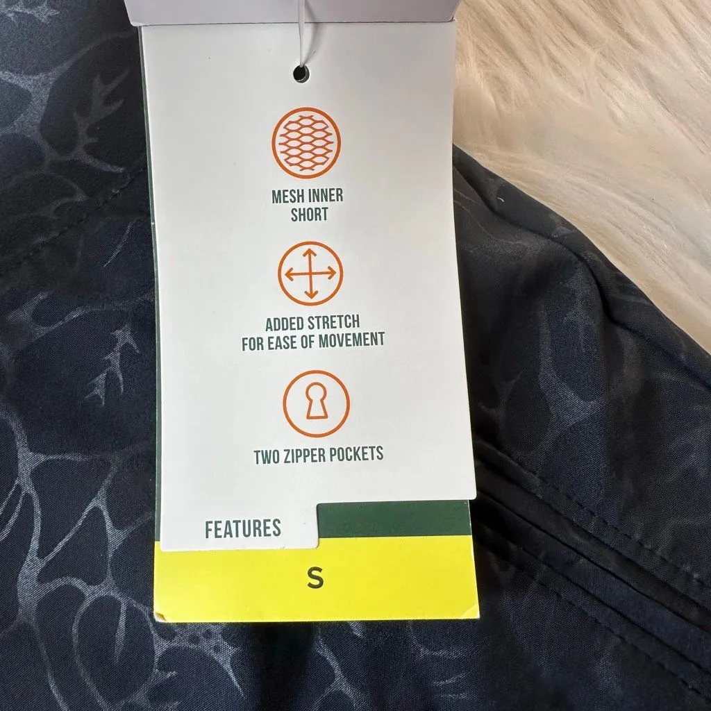 Orvis Embossed Pull-On Travel Skort Black Rose Embossed Print Size Small - Image 11