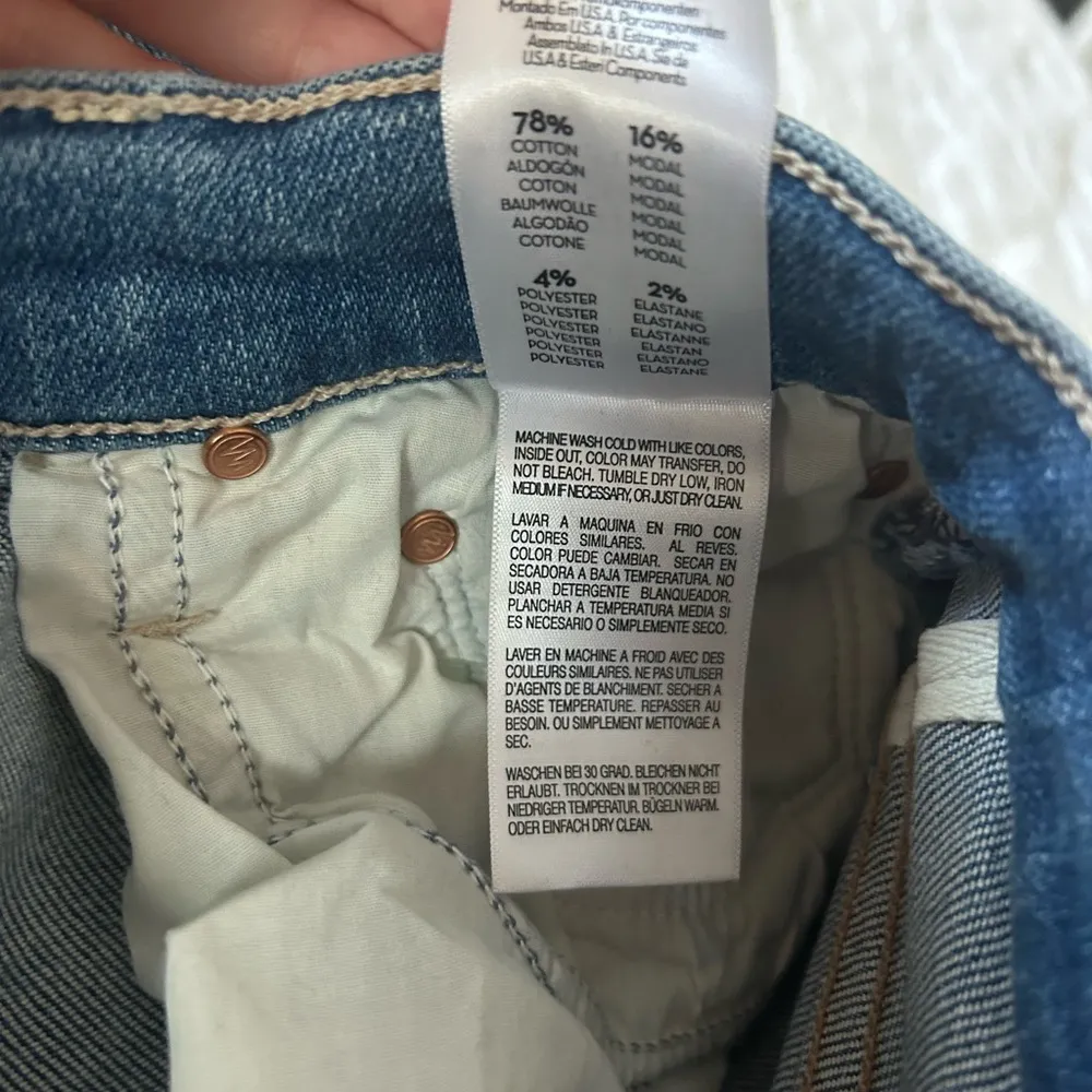 Mother High Waisted Rider Ankle Fray Jeans Size 26 - Image 8