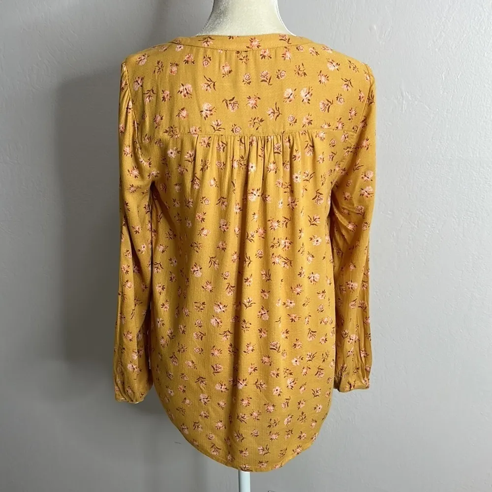 Lucky brand • ditsy floral smocked blouse - Image 2