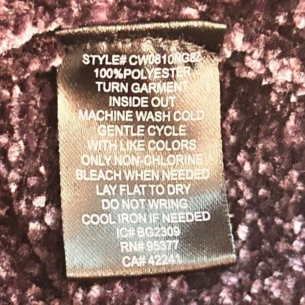 Sanctuary Chenille Sweater Violet‎ 3X - Image 9