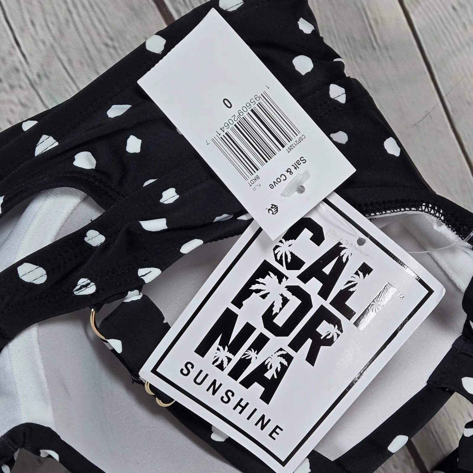 California Sunshine Women's Printed Twist-Front Bikini Top 0 NWT - Image 3