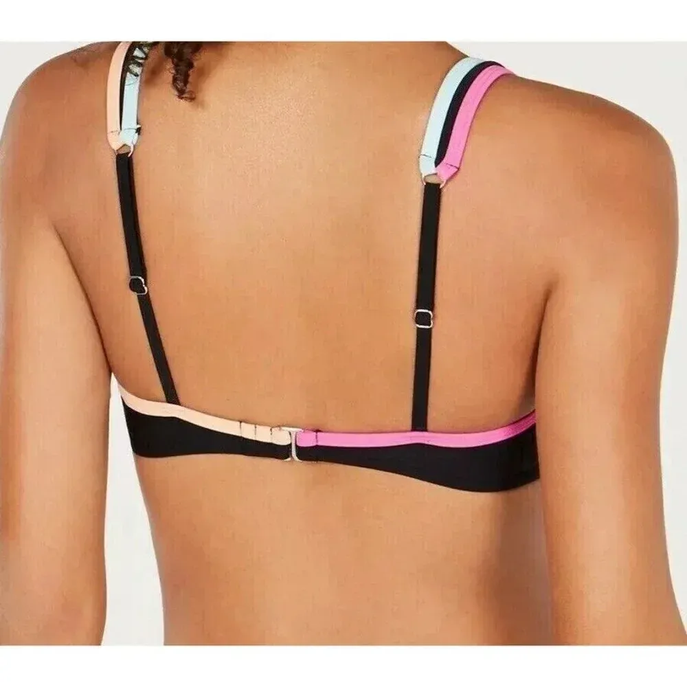 Colorful Black Bikini NWT Medium - Image 5