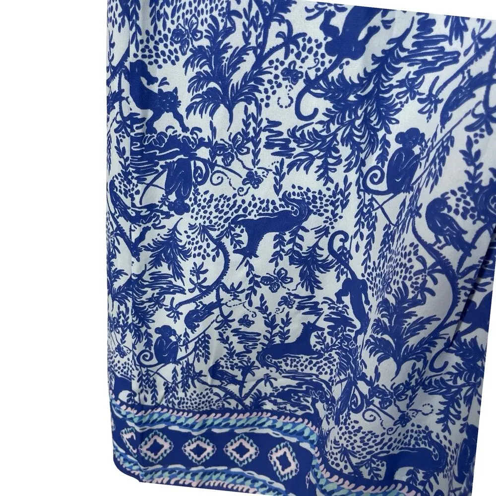 Lilly Pulitzer Evah Shift High Tide Navy Ready Set Gecko Engineered Dress sz S - Image 7