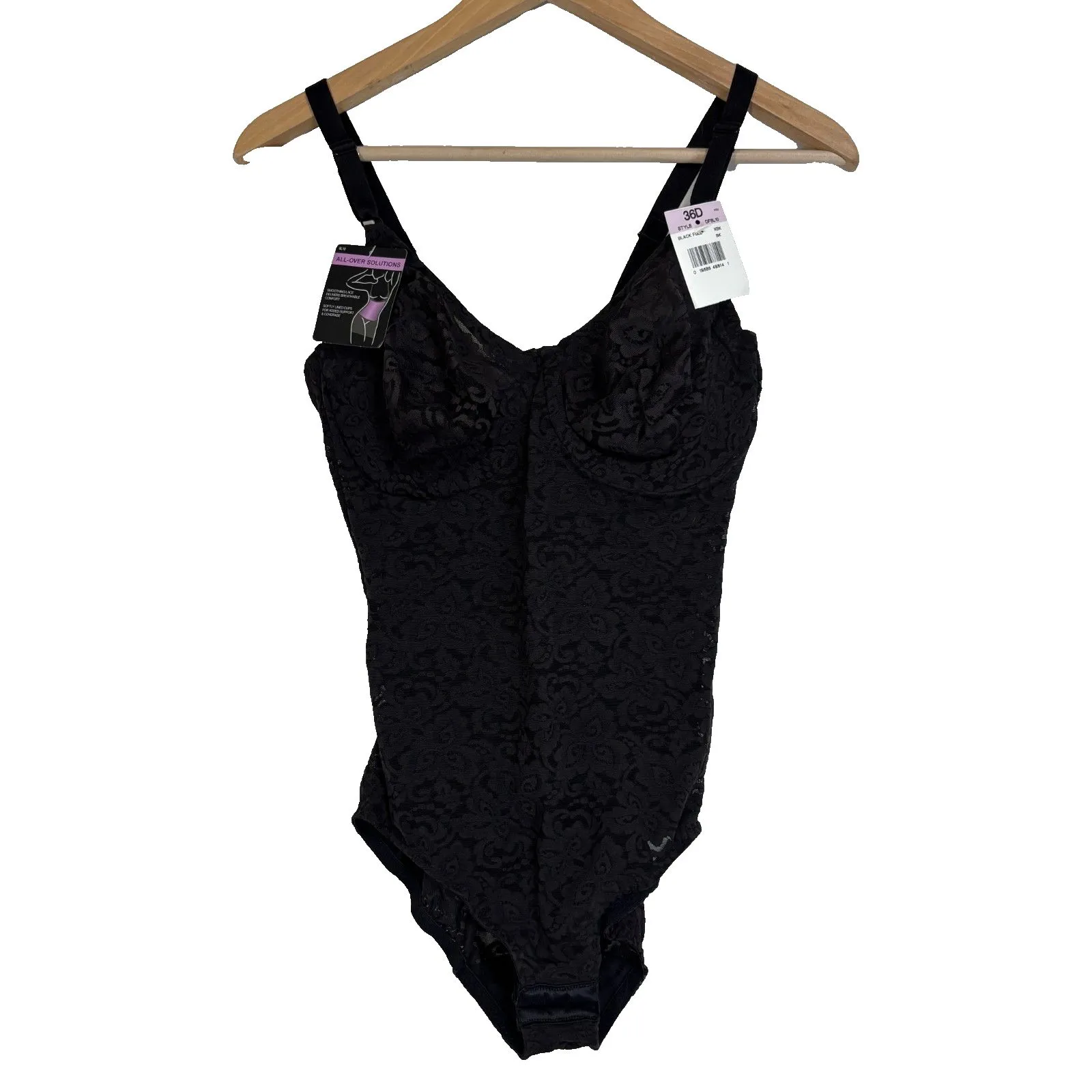 Bali Lace 'N Smooth Shapewear Firm Control UW Cups Power Wear Women 36D 8L10 NWT - Image 2