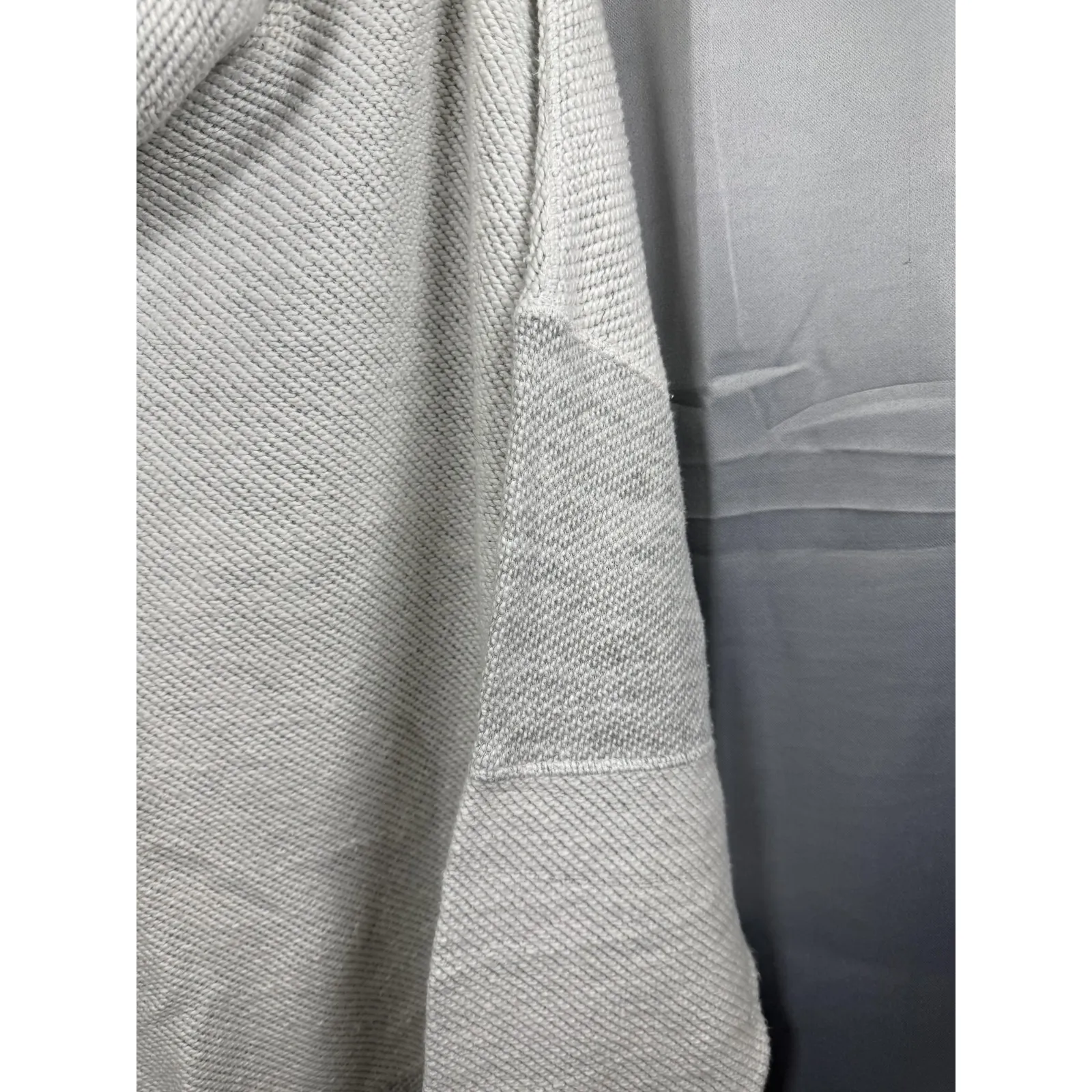 Soft Surroundings‎ Sweater Womens 2XL Light Gray Cowl Neck Drawstring Pullover - Image 3