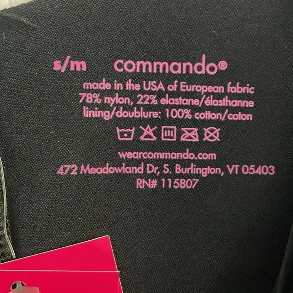 Commando Women’s Black Classic Bodysuit Thong with Adjustable Straps - Size S/M - Image 4