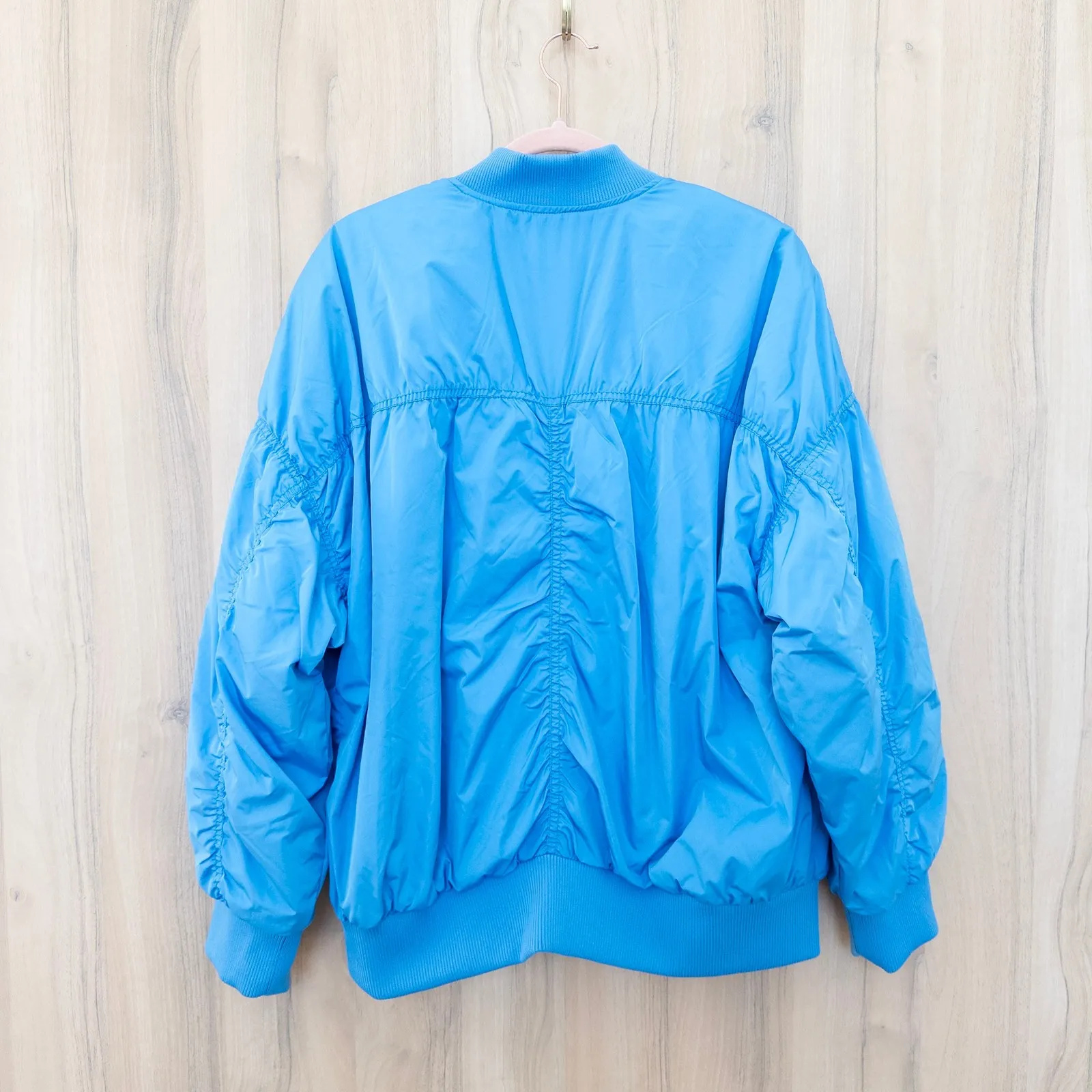 Old Navy Womens Bomber Jacket Size XL Blue Lightweight Outdoor Streetwear - Image 5