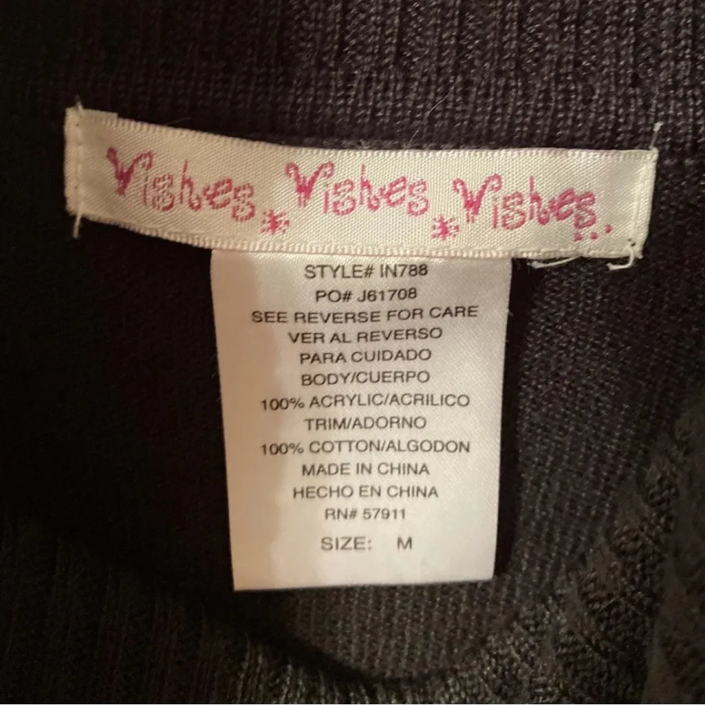 Turtleneck Sweater Dress Black
Ladies Medium 100% Acrylic Black - Image 3