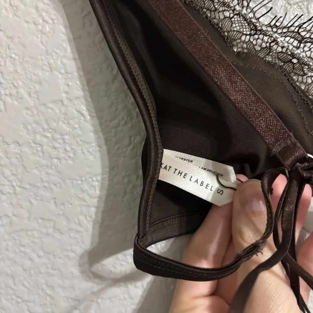 Kat The Label | Sorrento Bralette in expresso Brown - Image 7